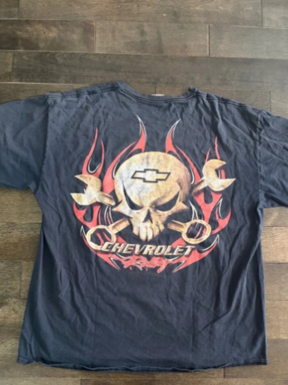 Vintage Chevrolet Racing Skull